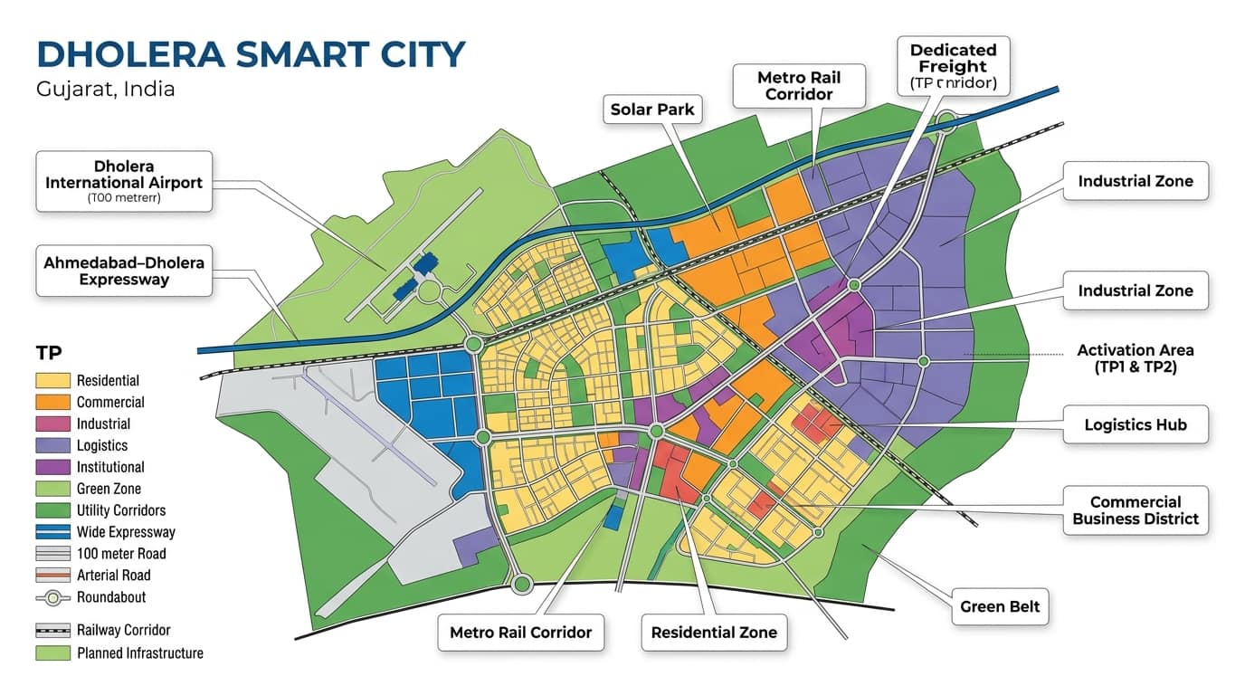 Town Planning (TP) in Dholera: A Blueprint for Smart City Growth & Future Investment